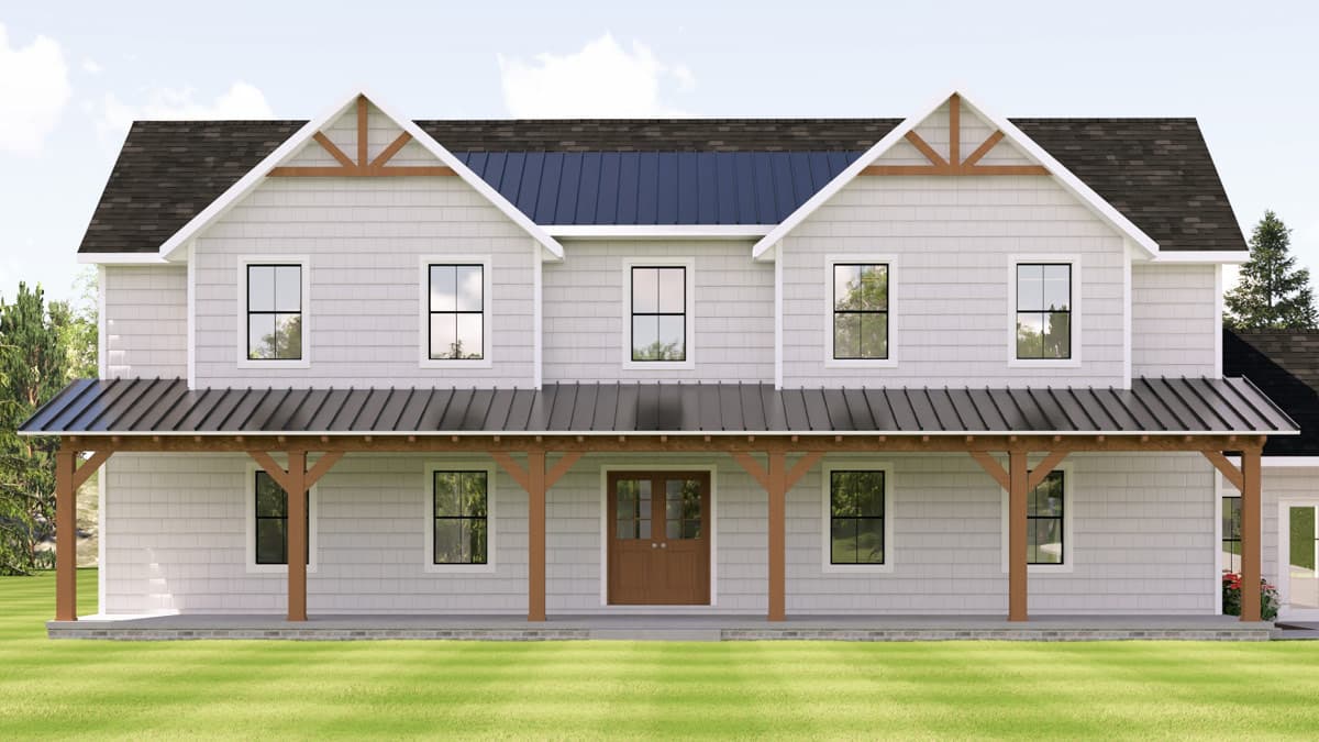 Plan 135430GRA: Modern Farmhouse House Plan with Two Master Suites and Bonus Room - Image #5 - Country, Farmhouse, Modern Farmhouse, New American