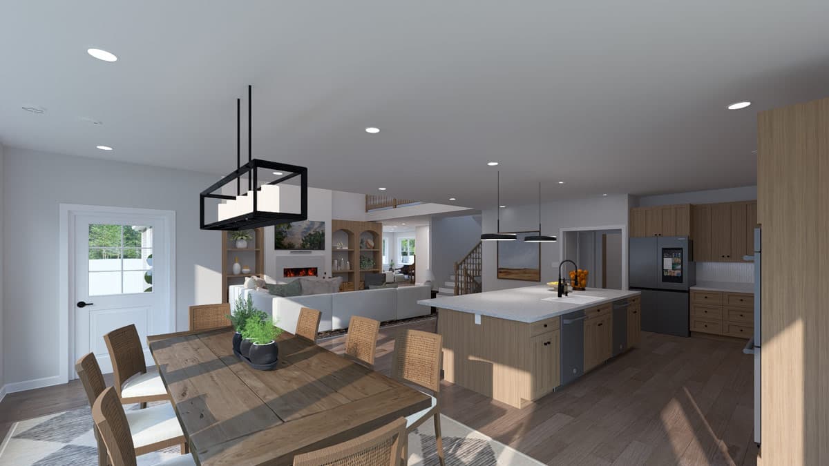 Plan 61758UT: Traditional Farmhouse House Plan with 3 Bedrooms and Massive 6-Car Tandem Garage - Image #23 - Craftsman, Farmhouse, Traditional