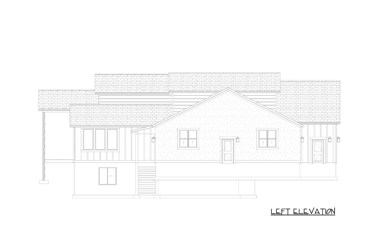 Plan 61758UT: Traditional Farmhouse House Plan with 3 Bedrooms and Massive 6-Car Tandem Garage - Image #31 - Craftsman, Farmhouse, Traditional