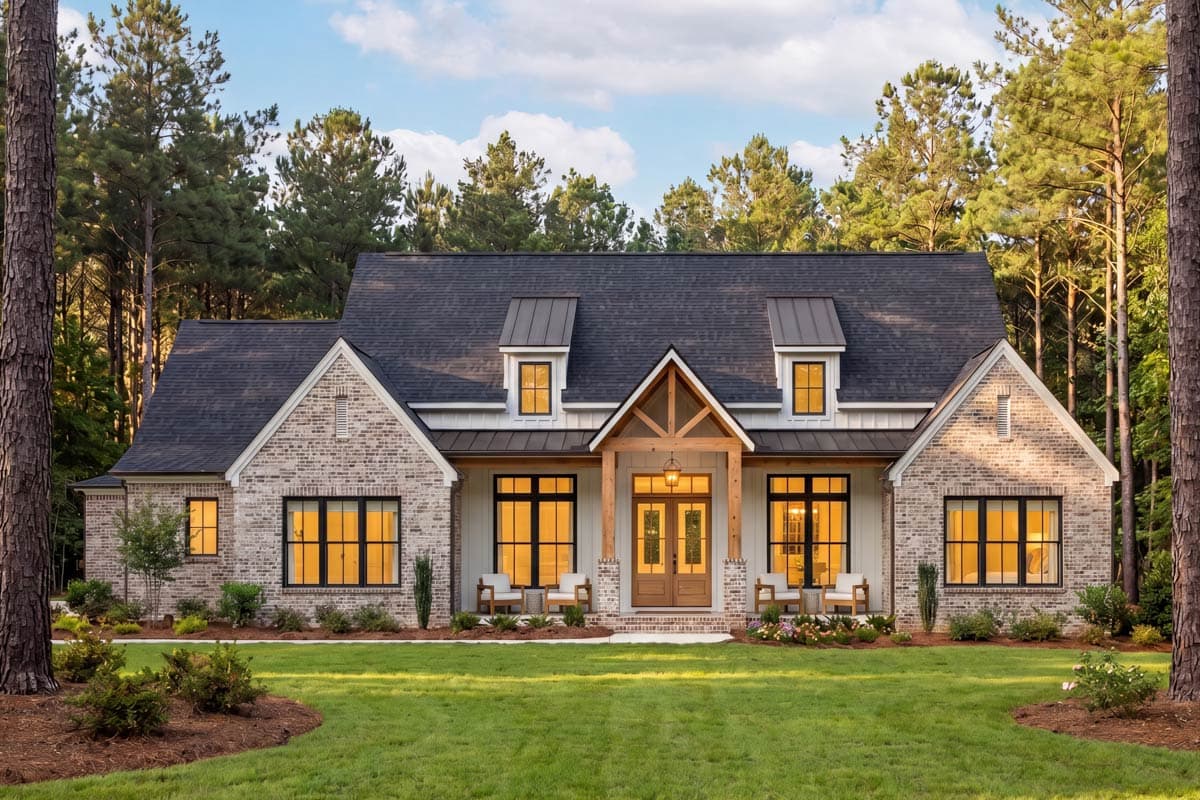 Plan 52047HZ: Modern Farmhouse House Plan Featuring 3 Bedrooms and 2679 Square Feet - Image #2 - Country, Modern Farmhouse, Southern