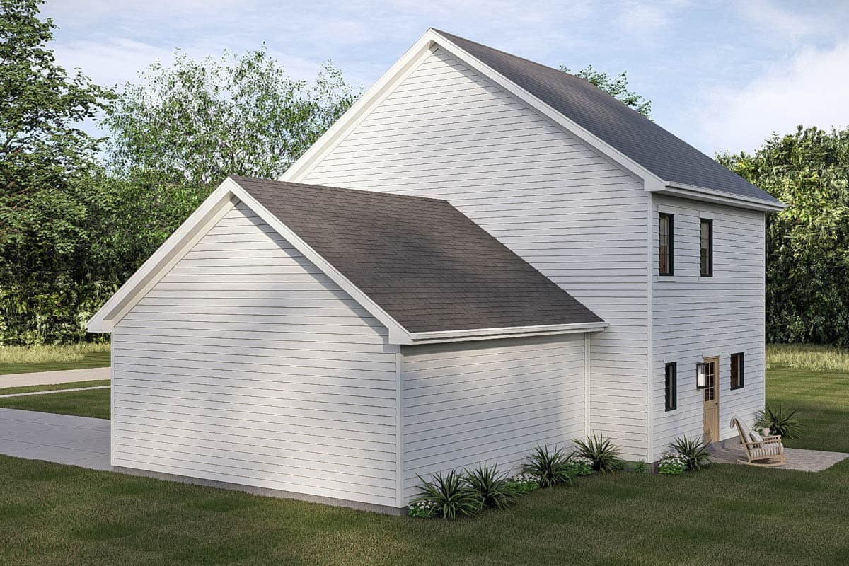 Plan 623652DJ:  Farmhouse House Plan with 3 Bedrooms and 2-Car Garage - Image #6 - Farmhouse, Traditional