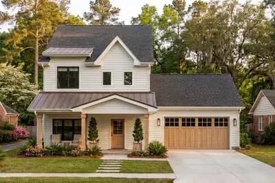  Farmhouse House Plan with 3 Bedrooms and 2-Car Garage