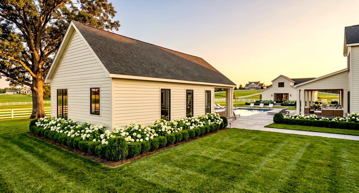 Plan 820018WSF: Modern Farmhouse ADU or Pool House Plan with 816 Square Feet - Image #3 - Country, Modern Farmhouse, New American, Traditional