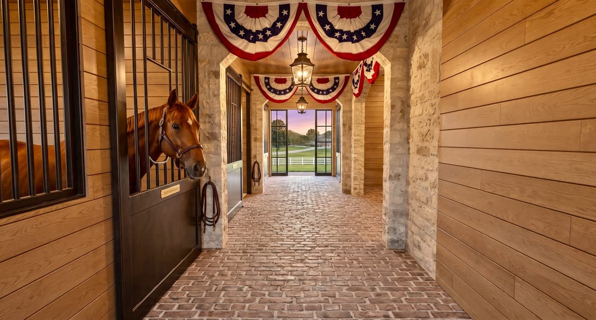 Plan 820019WSF: Country Style Horse Barn House Plan with Open Great Room - Image #4 - Country, Modern Farmhouse, New American