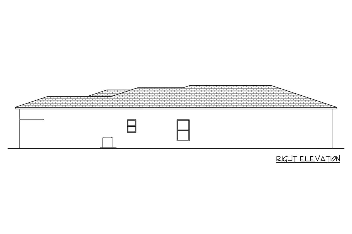 Plan 65763BS: Contemporary Florida Style House Plan with Three Bedrooms and Den - Image #4 - Contemporary, Florida-Style