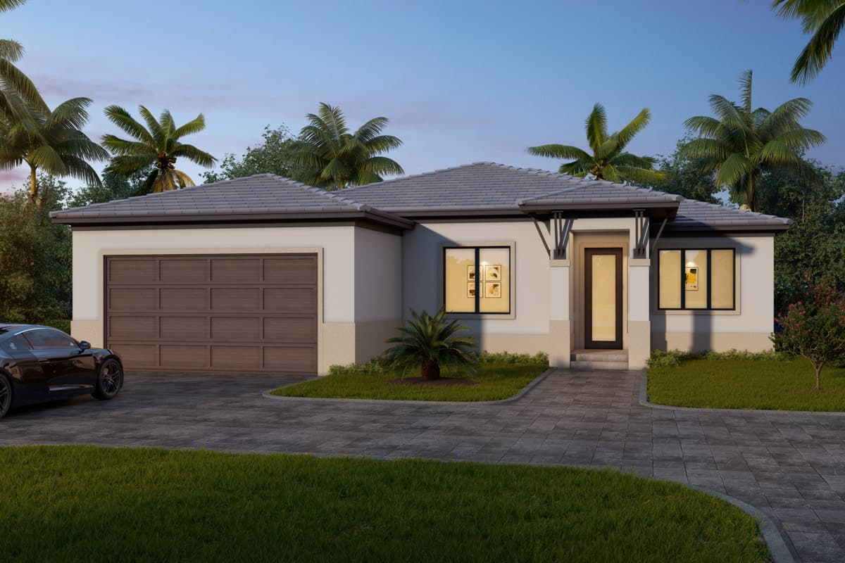Plan image - 65766BS:Coastal Contemporary Three Bedroom House Plan with Open Concept Layout