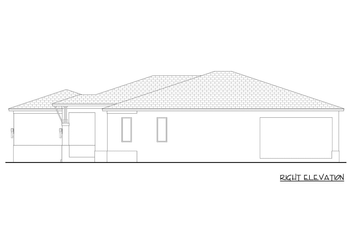 Plan 65766BS: Coastal Contemporary Three Bedroom House Plan with Open Concept Layout - Image #3 - Coastal Contemporary, Contemporary, Florida-Style