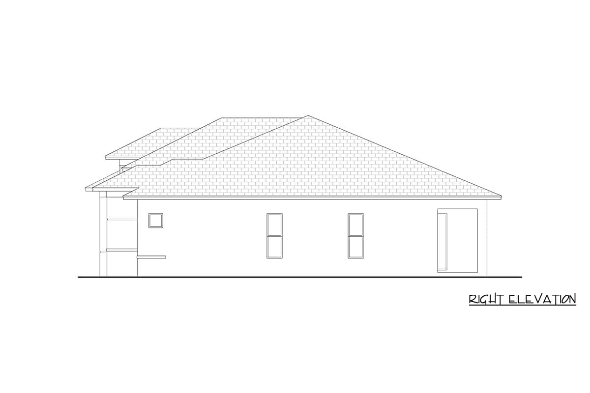 Plan 65768BS: Coastal Florida Style House Plan with Three Bedrooms and Study - Image #4 - Coastal, Contemporary, Florida-Style, Modern