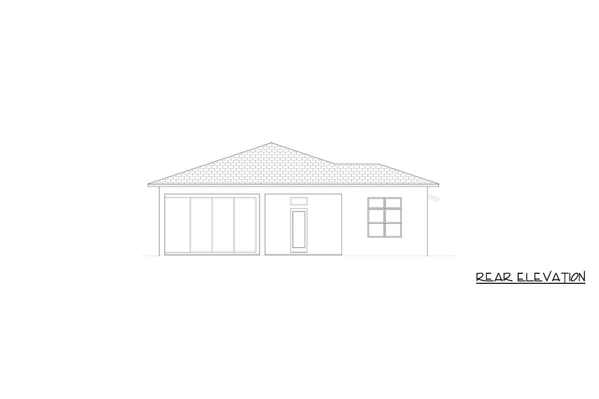 Plan 65770BS: Coastal Modern House Plan with 3 Bedrooms and 3-Car Garage - Image #4 - Coastal, Contemporary, Florida-Style, Modern