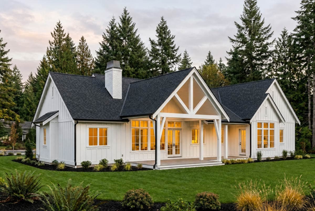 Plan 270132AF: Farmhouse House Plan with 3 Bedrooms and Vaulted Ceilings - Image #3 - Country, Farmhouse, Ranch, Traditional