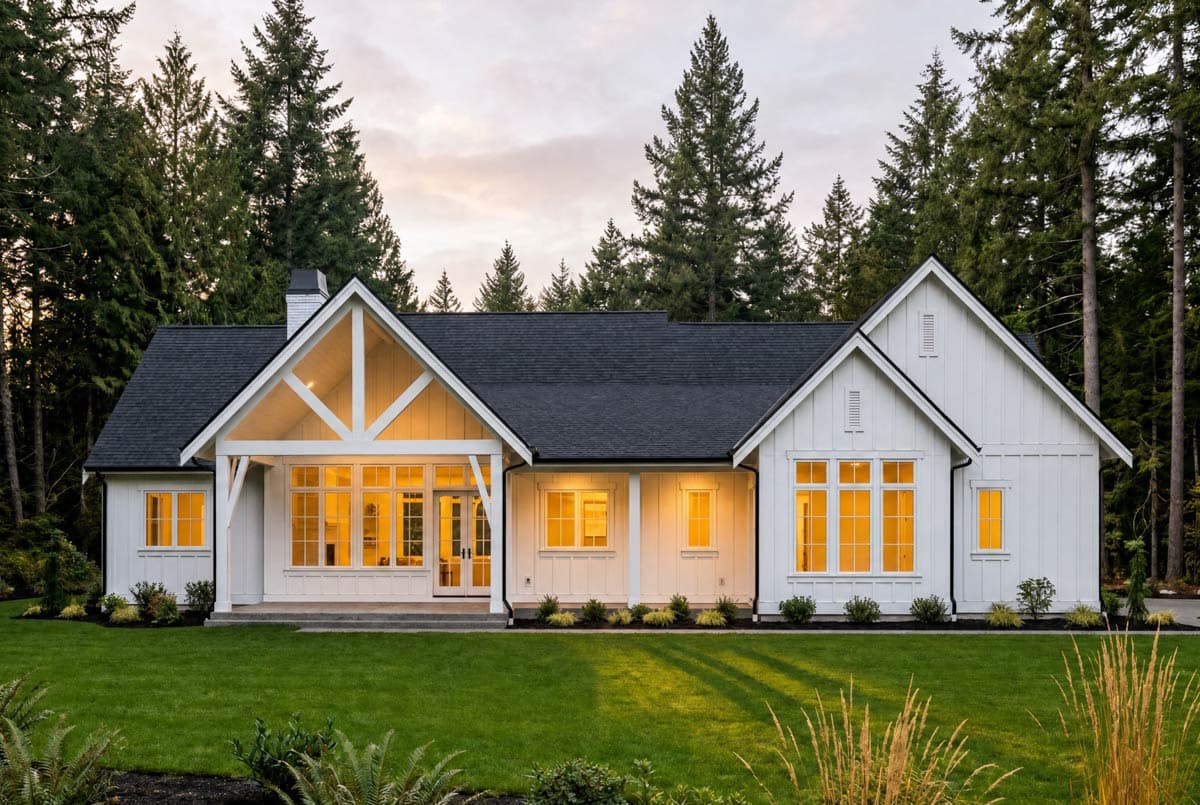 Plan 270132AF: Farmhouse House Plan with 3 Bedrooms and Vaulted Ceilings - Image #4 - Country, Farmhouse, Ranch, Traditional