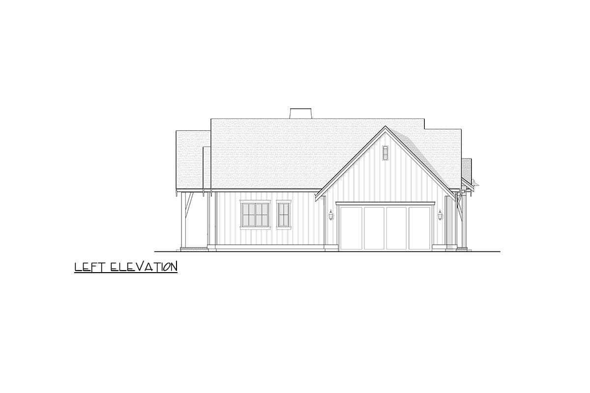 Plan 270132AF: Farmhouse House Plan with 3 Bedrooms and Vaulted Ceilings - Image #7 - Country, Farmhouse, Ranch, Traditional