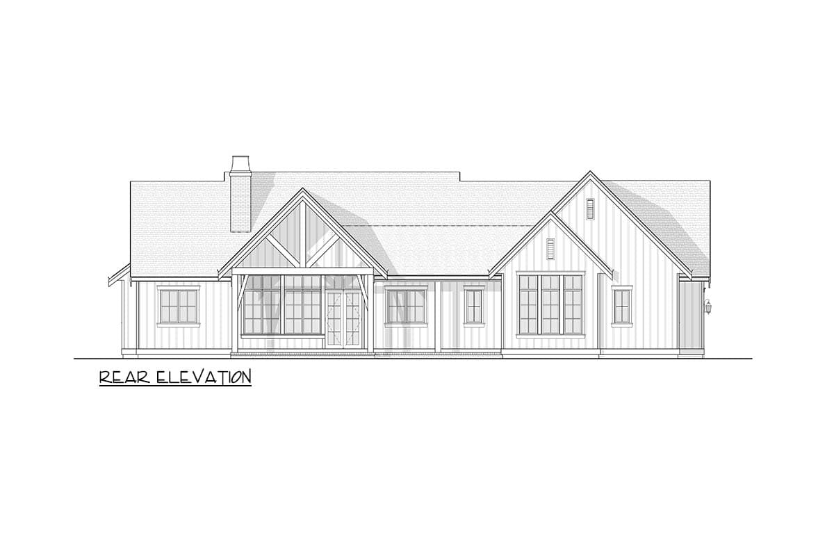Plan 270132AF: Farmhouse House Plan with 3 Bedrooms and Vaulted Ceilings - Image #8 - Country, Farmhouse, Ranch, Traditional
