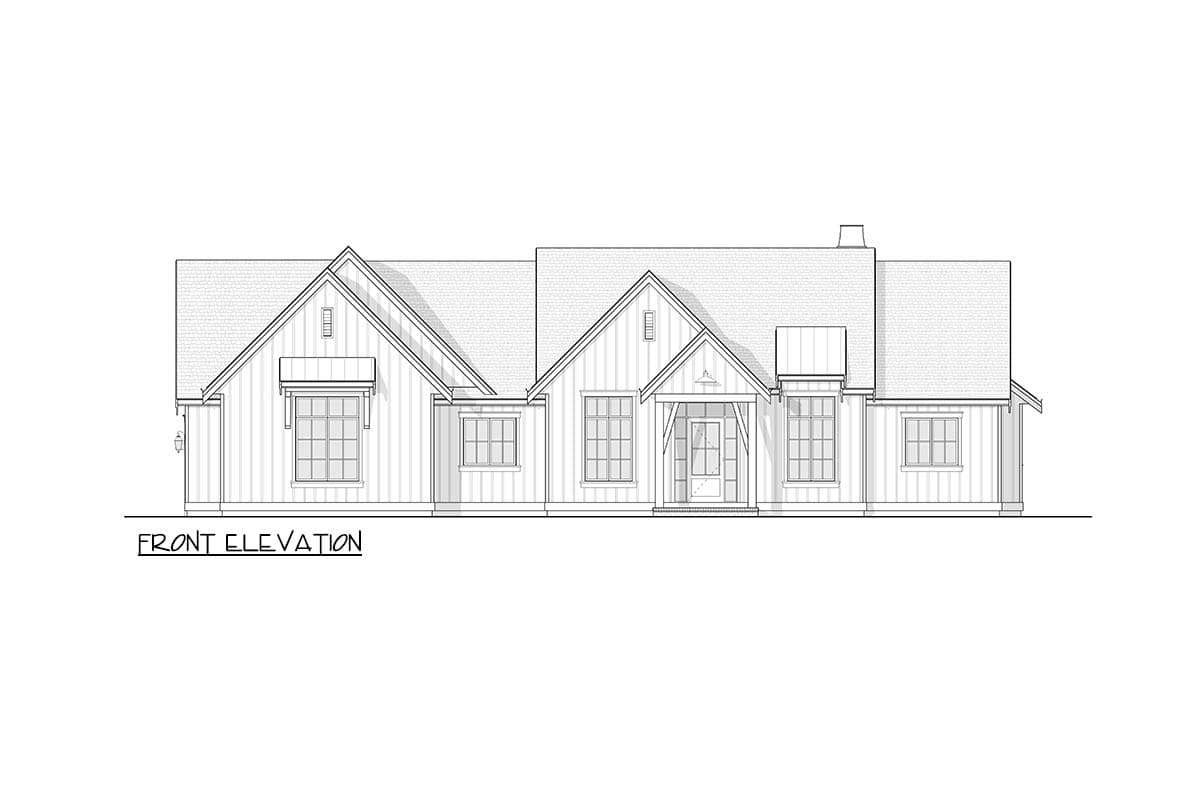 Plan 270132AF: Farmhouse House Plan with 3 Bedrooms and Vaulted Ceilings - Image #6 - Country, Farmhouse, Ranch, Traditional