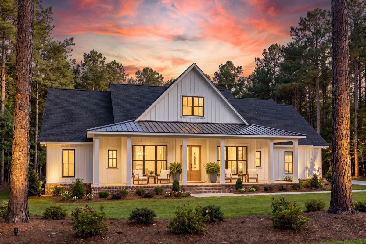 Plan 52048HZ: Charming Southern Farmhouse House Plan with 4 Bedrooms and Expansive Porches - Image #7 - Country, Farmhouse, Southern