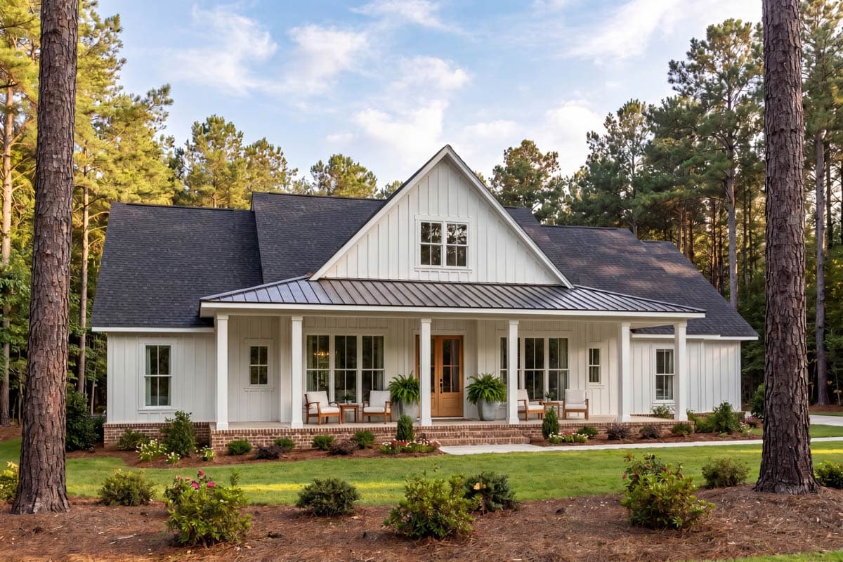 Plan 52048HZ: Charming Southern Farmhouse House Plan with 4 Bedrooms and Expansive Porches - Image #3 - Country, Farmhouse, Southern