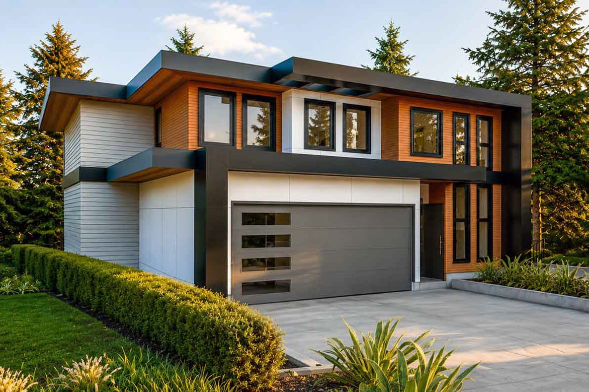 Plan image - 147072RML:Modern European House Plan Featuring Five Bedrooms and Two-Car Garage