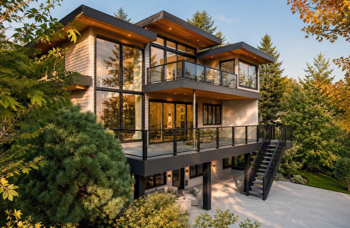 Plan 147072RML: Modern European House Plan Featuring Five Bedrooms and Two-Car Garage - Image #3 - Contemporary, European, Modern
