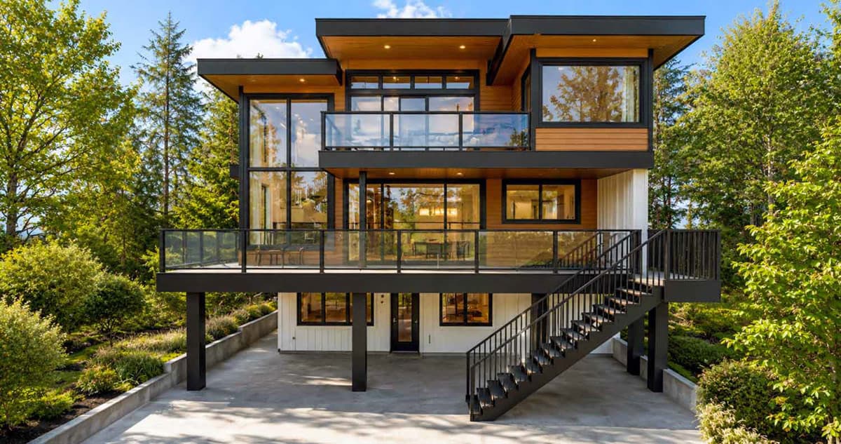 Plan 147072RML: Modern European House Plan Featuring Five Bedrooms and Two-Car Garage - Image #4 - Contemporary, European, Modern