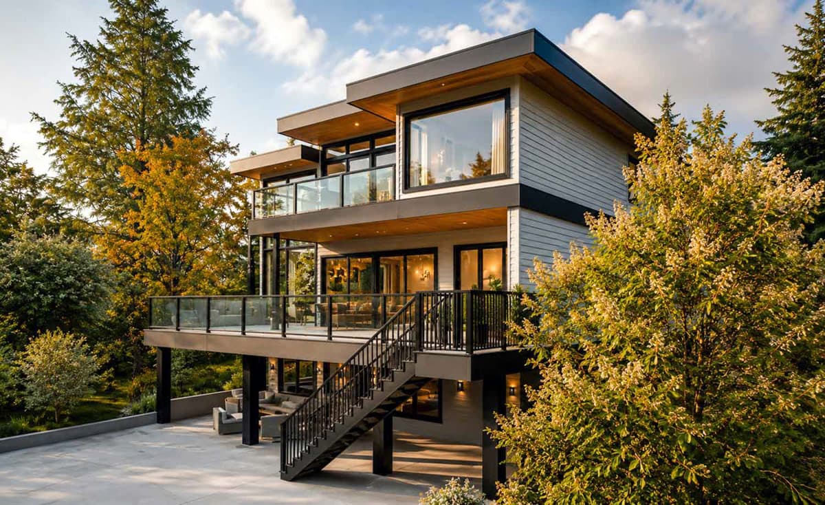 Plan 147072RML: Modern European House Plan Featuring Five Bedrooms and Two-Car Garage - Image #5 - Contemporary, European, Modern