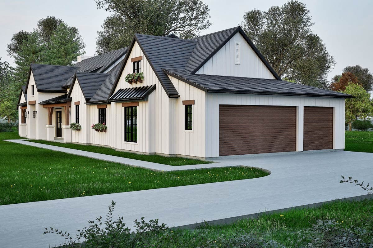 Plan 915063CHP: Hill Country Farmhouse House Plan with 3 Bedrooms and 3-Car Garage - Image #5 - Country, Hill Country, Modern Farmhouse, New American, Transitional