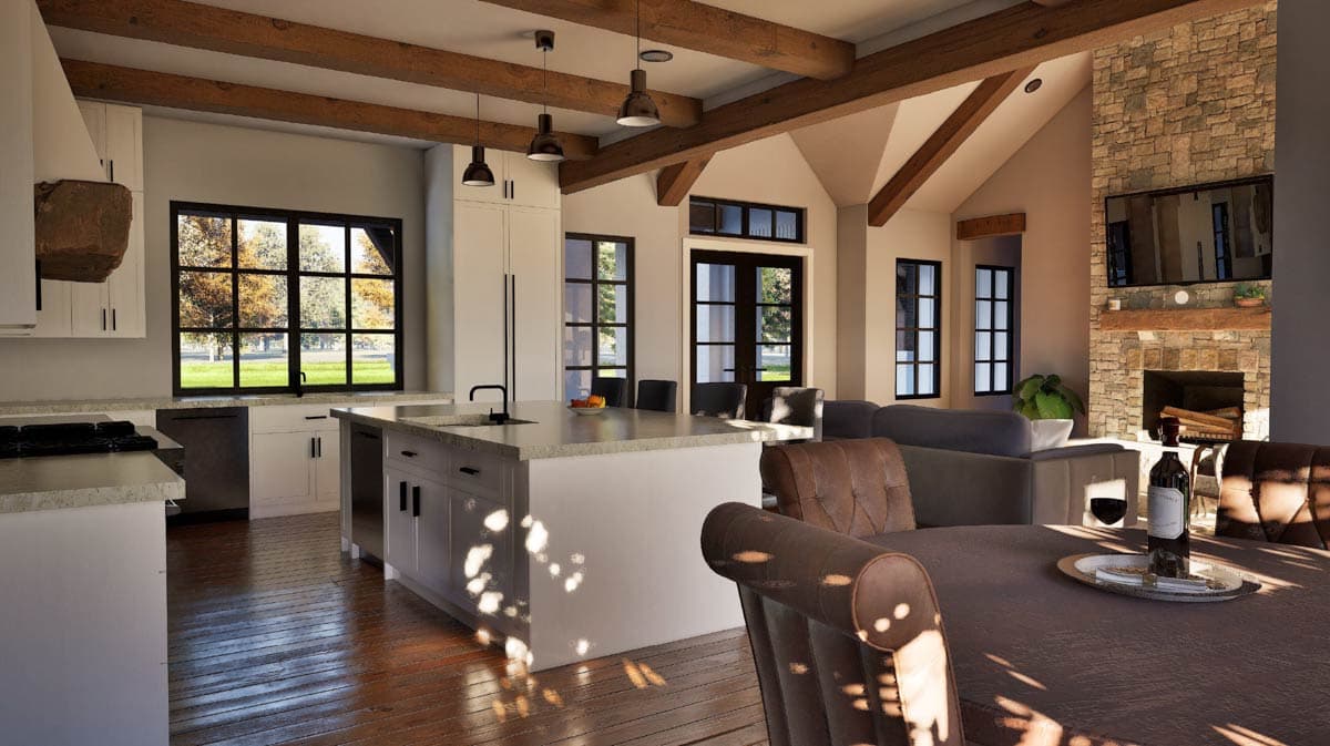 Plan 915063CHP: Hill Country Farmhouse House Plan with 3 Bedrooms and 3-Car Garage - Image #11 - Country, Hill Country, Modern Farmhouse, New American, Transitional