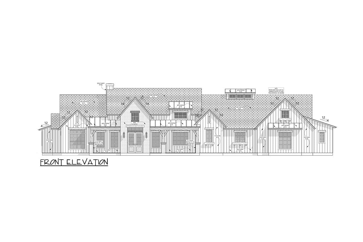 Plan 915063CHP: Hill Country Farmhouse House Plan with 3 Bedrooms and 3-Car Garage - Image #16 - Country, Hill Country, Modern Farmhouse, New American, Transitional