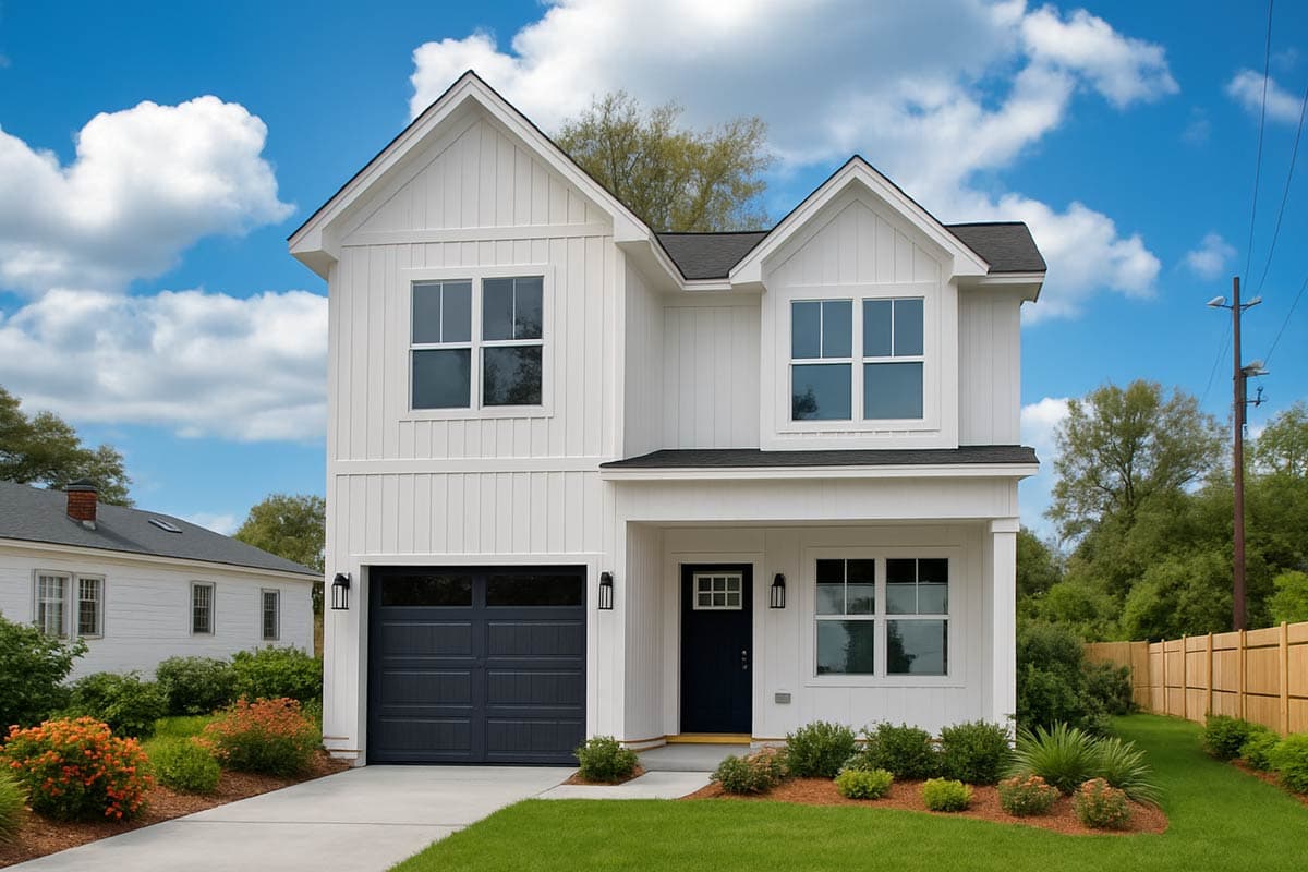 Plan image - 42761DB:Charming Three Bedroom Craftsman House Plan with Integrated Garage