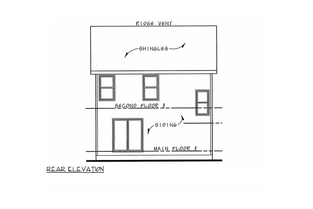 Plan 42761DB: Charming Three Bedroom Craftsman House Plan with Integrated Garage - Image #5 - Craftsman, Traditional