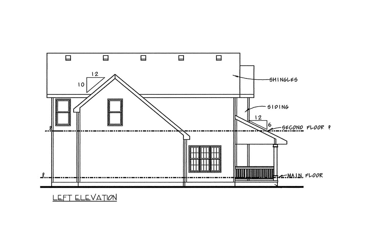 Plan 42762DB: Modern Farmhouse House Plan with Three Bedrooms and Two Car Garage - Image #2 - Farmhouse, New American, Traditional