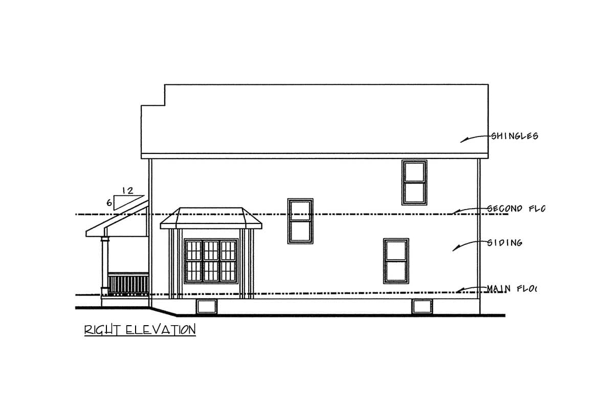 Plan 42762DB: Modern Farmhouse House Plan with Three Bedrooms and Two Car Garage - Image #4 - Farmhouse, New American, Traditional