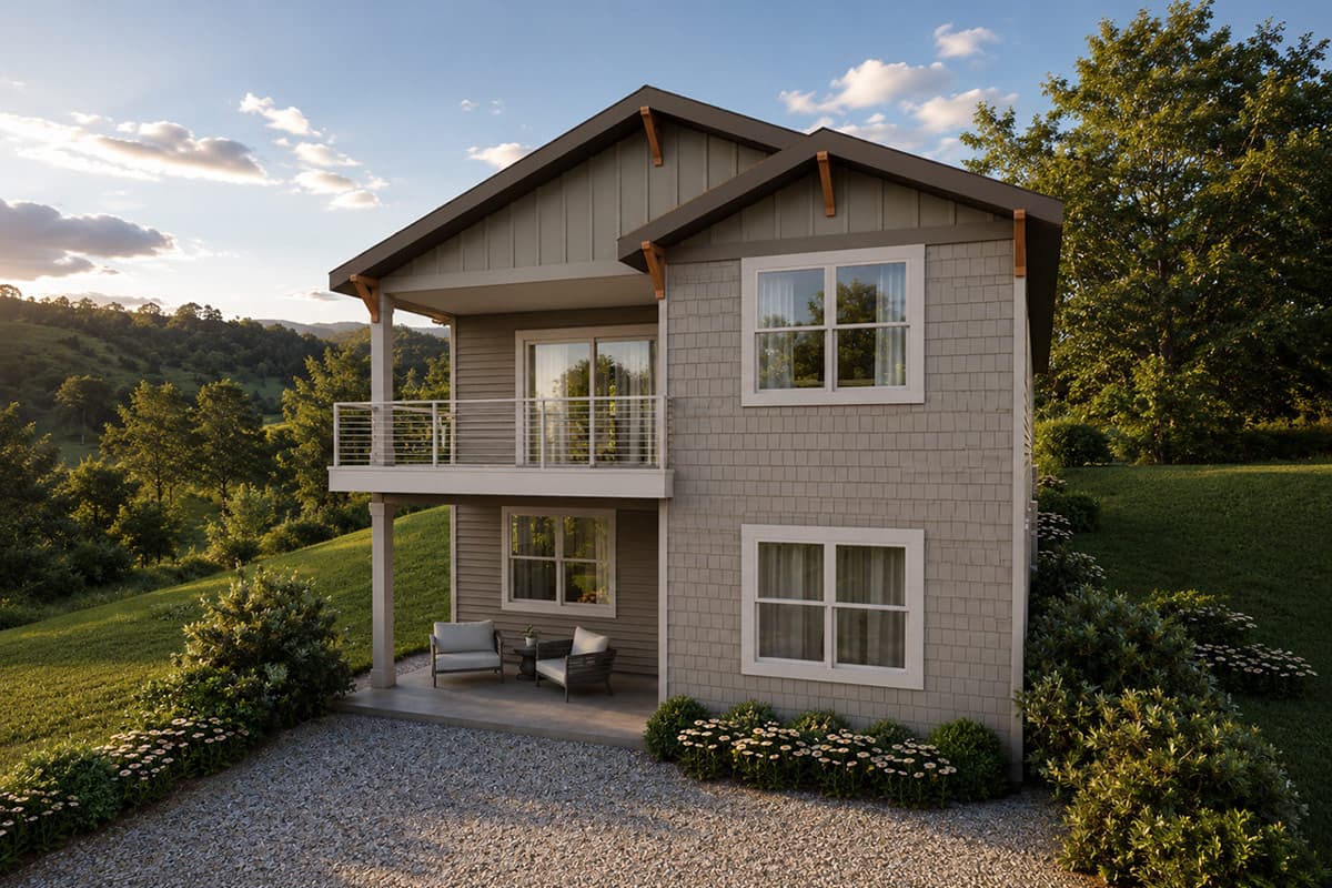 Plan 720188DA: Three Bedroom Ranch House Plan with Two Car Garage - Image #3 - Country, Ranch, Traditional