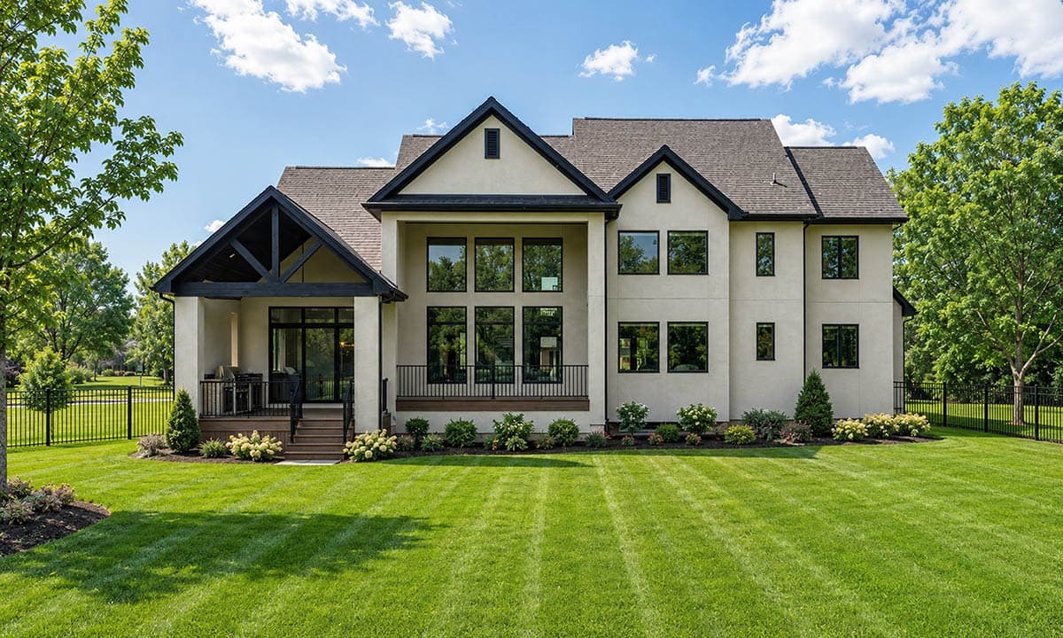 Plan 42764DB: Modern European Four-Bedroom House Plan with Courtyard Entry and Spacious Layout - Image #2 - European, Modern