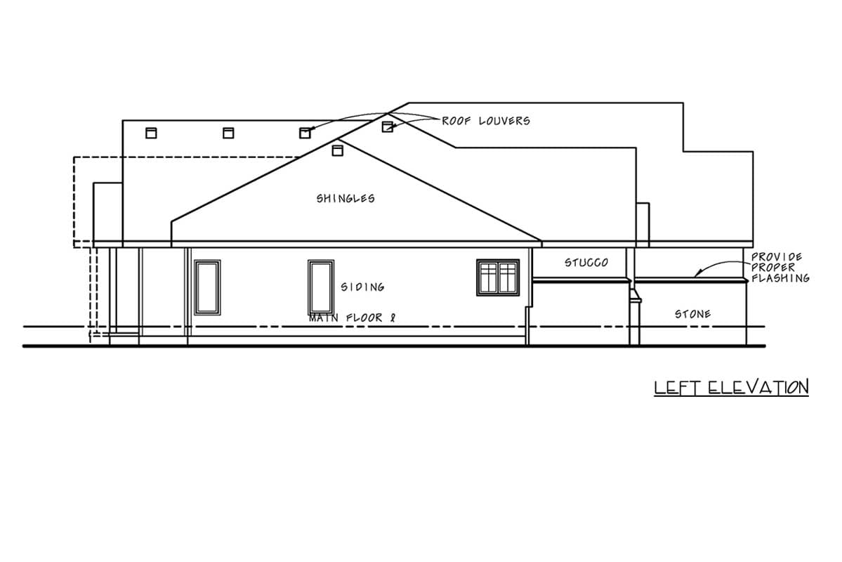 Plan 42765DB: Modern Craftsman House Plan with 3-Car Garage and Split Bedrooms - Image #2 - Craftsman, Modern Farmhouse, Ranch, Traditional