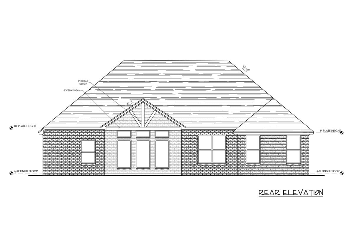 Plan 880012HLN: Charming New American House Plan with Split Bedroom Layout - Image #3 - Craftsman, New American, Transitional