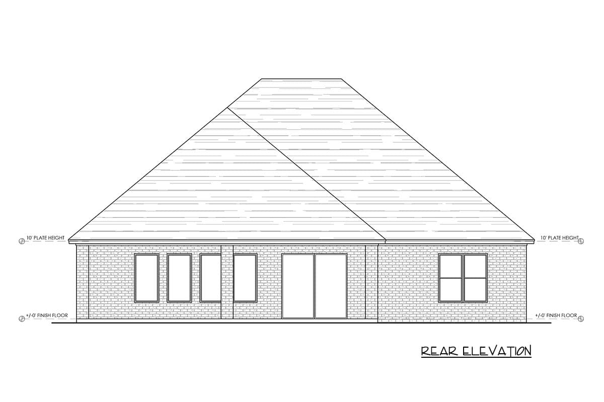 Plan 880013HLN: European House Plan with 3 Bedrooms and Spacious Master Suite - Image #4 - European, New American