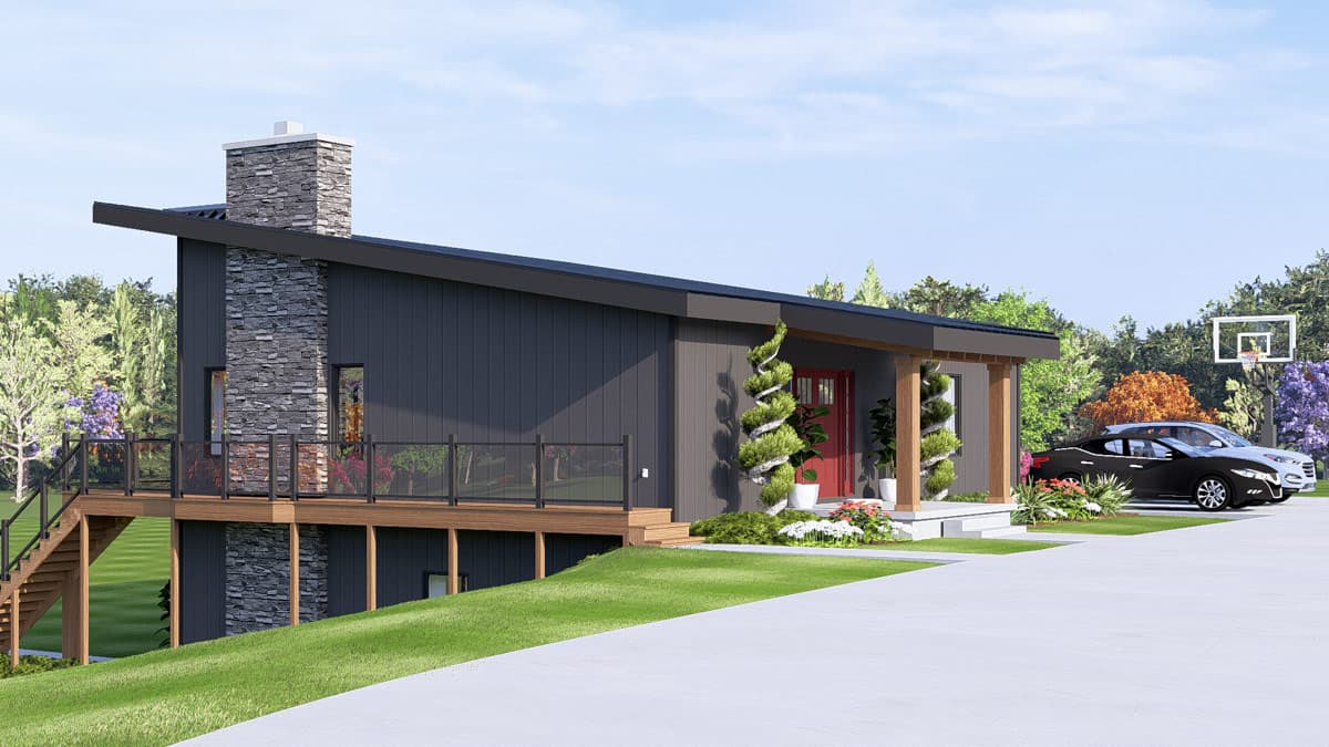 Plan 135432GRA: Coastal Contemporary House Plan with Two Master Suites and Wraparound Porch - Image #3 - Coastal, Coastal Contemporary, Contemporary, Mountain