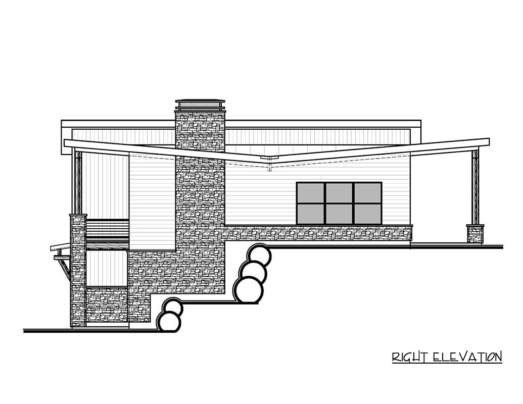 Plan 370054SEN: Modern Contemporary House Plan with Four Bedrooms and Three-Car Garage - Image #5 - Contemporary, Modern, Mountain