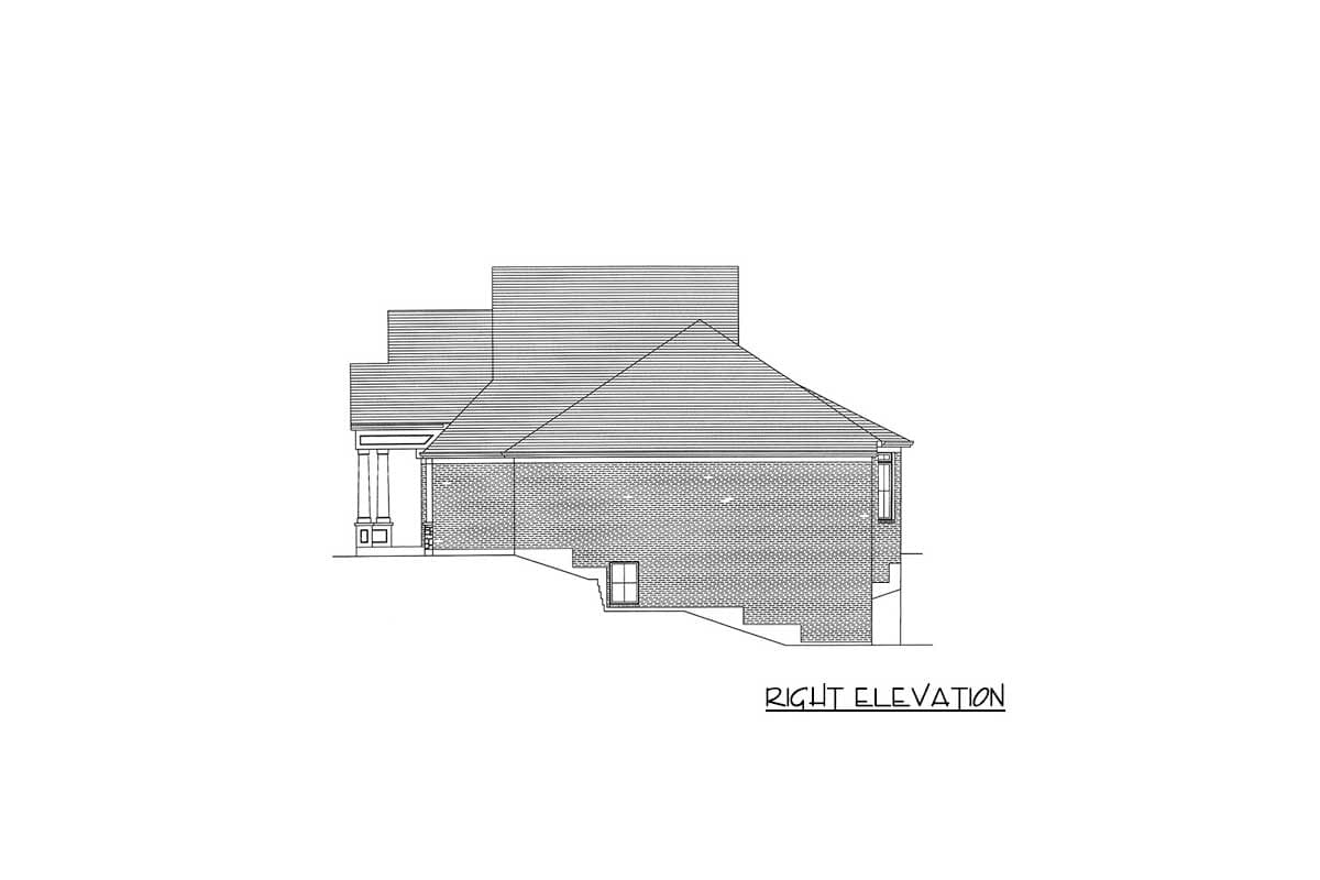 Plan 39068ST: One-Story House Plan with Lower Level Expansion - Image #10 - Craftsman, Traditional