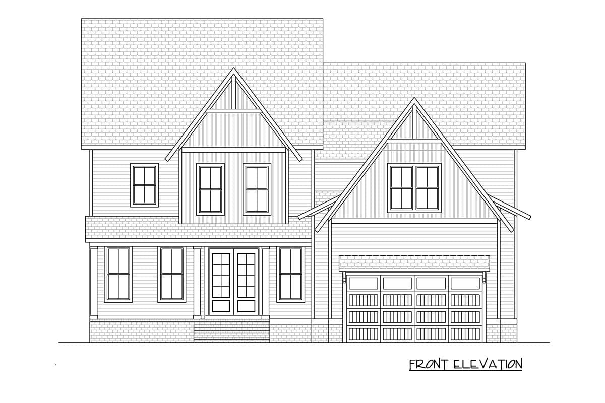 Plan 260035RVC: Modern Farmhouse House Plan with 4 Bedrooms and Spacious Bonus Room - Image #4 - Country, Craftsman, Farmhouse, Modern Farmhouse, Traditional