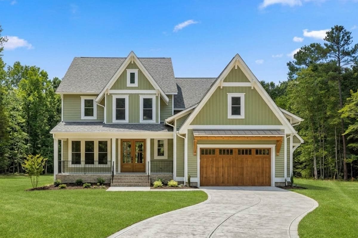 Plan 260035RVC: Modern Farmhouse House Plan with 4 Bedrooms and Spacious Bonus Room - Image #2 - Country, Craftsman, Farmhouse, Modern Farmhouse, Traditional