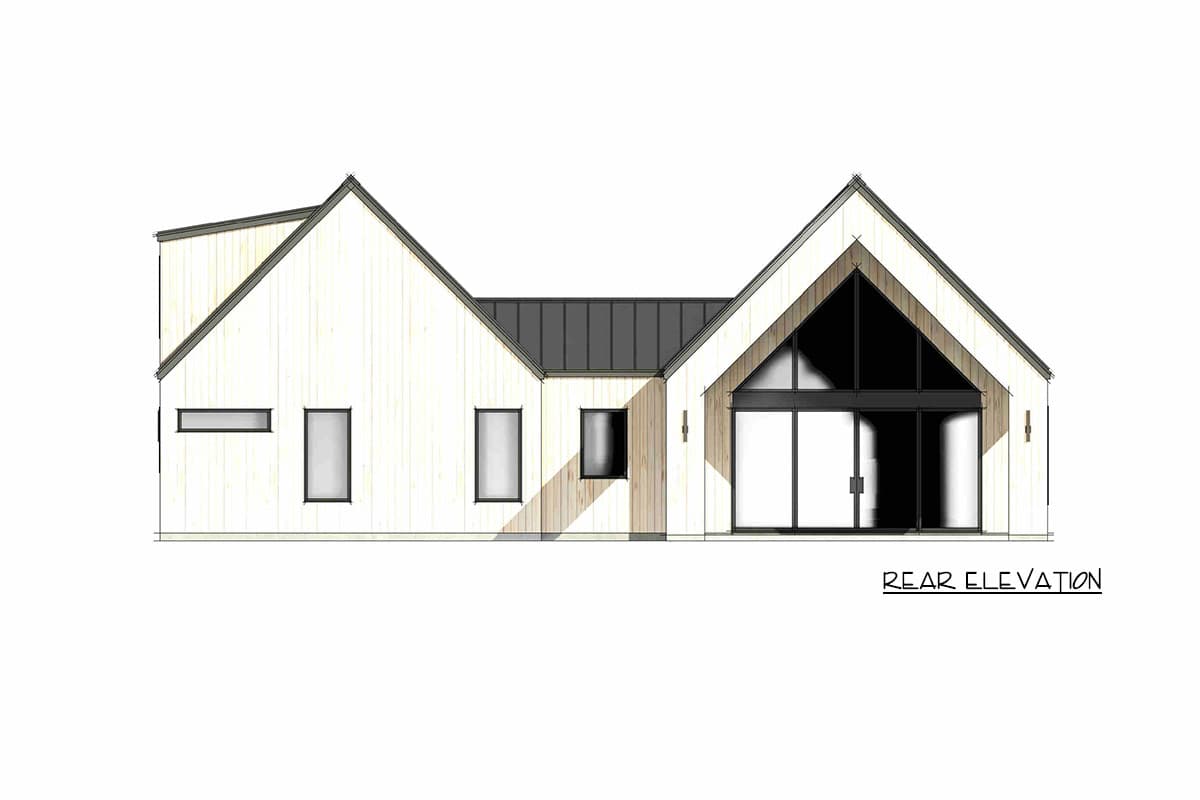 Plan 818208JSS: Modern Scandinavian Mountain House Plan with 3 Bedrooms and Loft - Image #9 - Contemporary, Modern, Mountain, Scandinavian