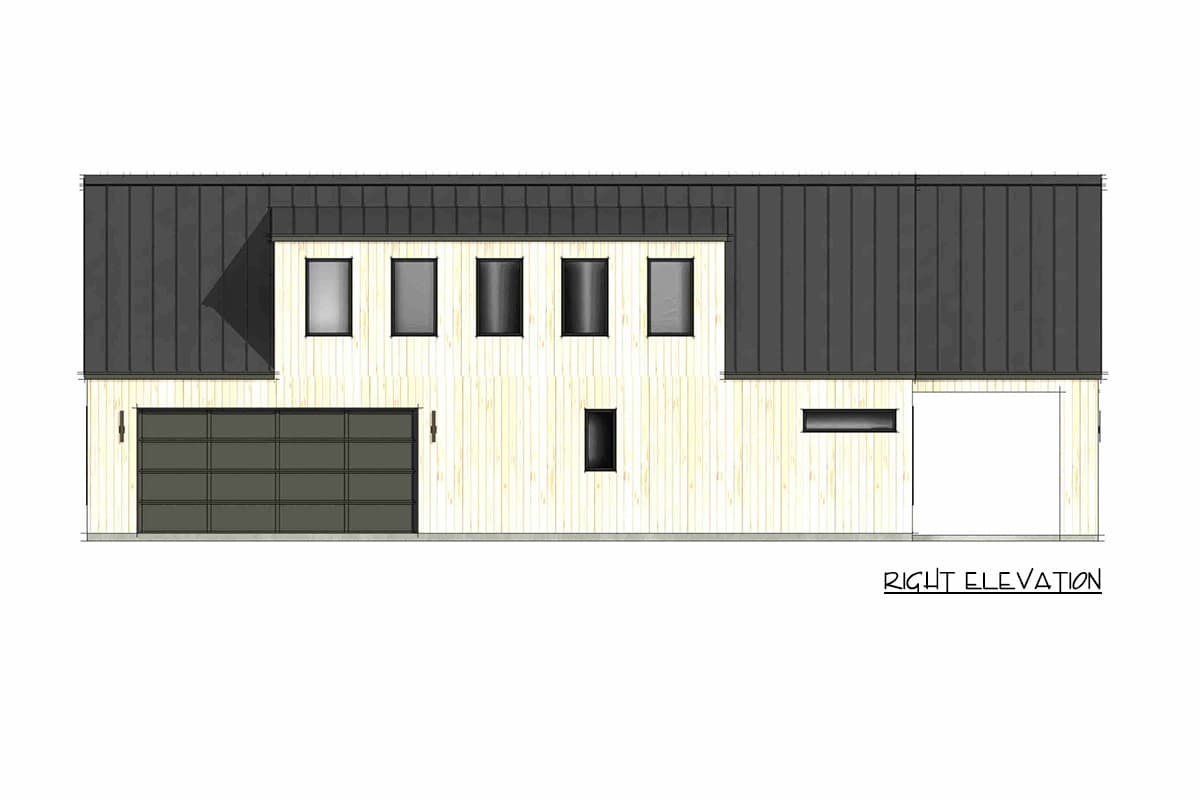Plan 818208JSS: Modern Scandinavian Mountain House Plan with 3 Bedrooms and Loft - Image #10 - Contemporary, Modern, Mountain, Scandinavian