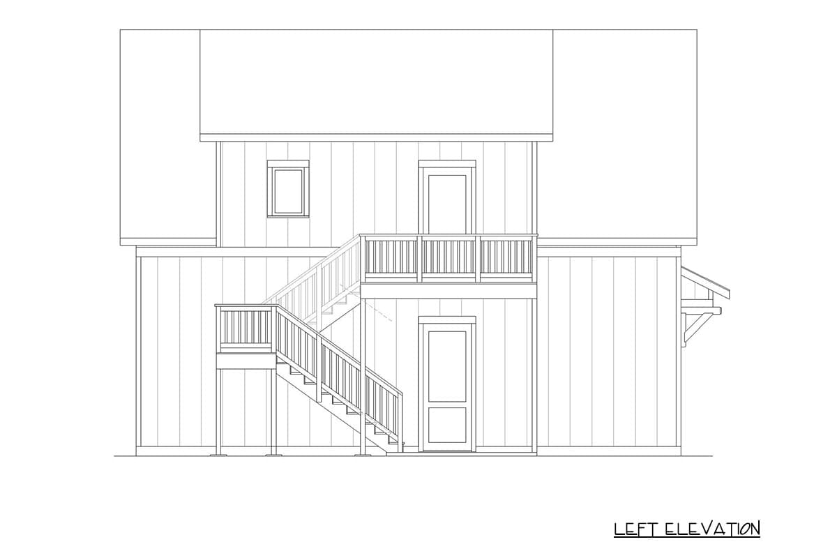 Plan 470320REY: Carriage House Plan with One Bedroom and Spacious Workshop - Image #3 - Carriage, Country, Craftsman, Modern Farmhouse