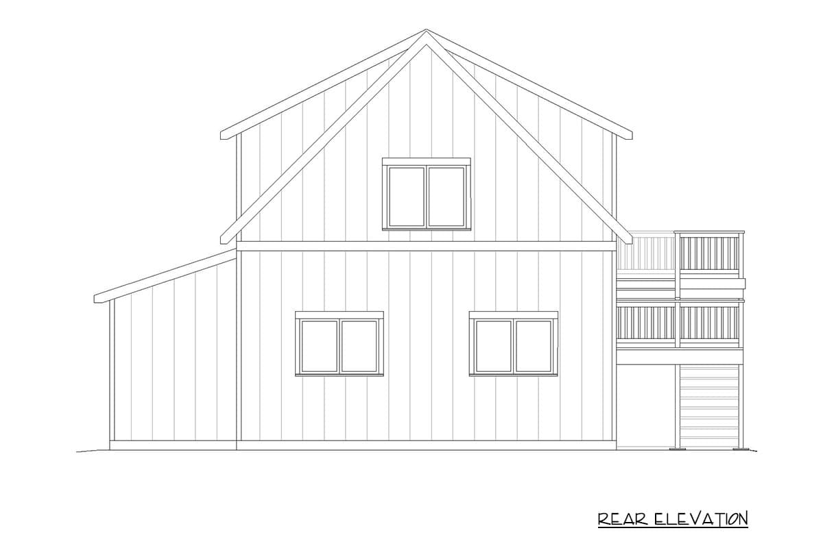 Plan 470320REY: Carriage House Plan with One Bedroom and Spacious Workshop - Image #4 - Carriage, Country, Craftsman, Modern Farmhouse