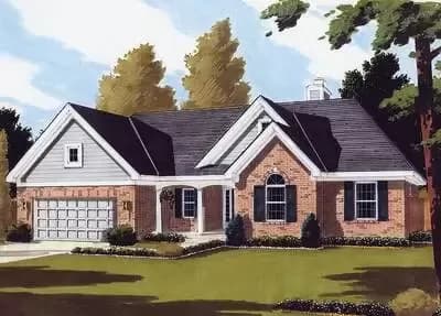 Multiple-Gabled Ranch