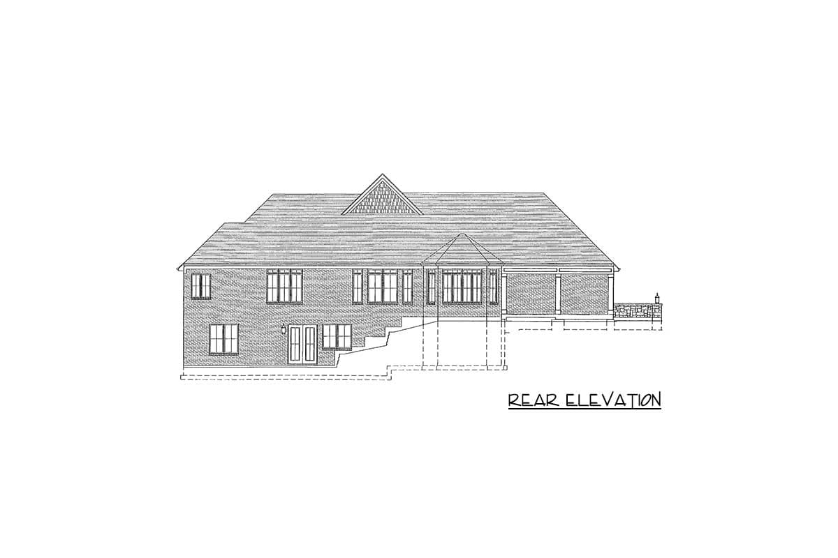 Plan 39073ST: One-Story House Plan with Complimentary Lower Level for Expansion - Image #13 - Traditional
