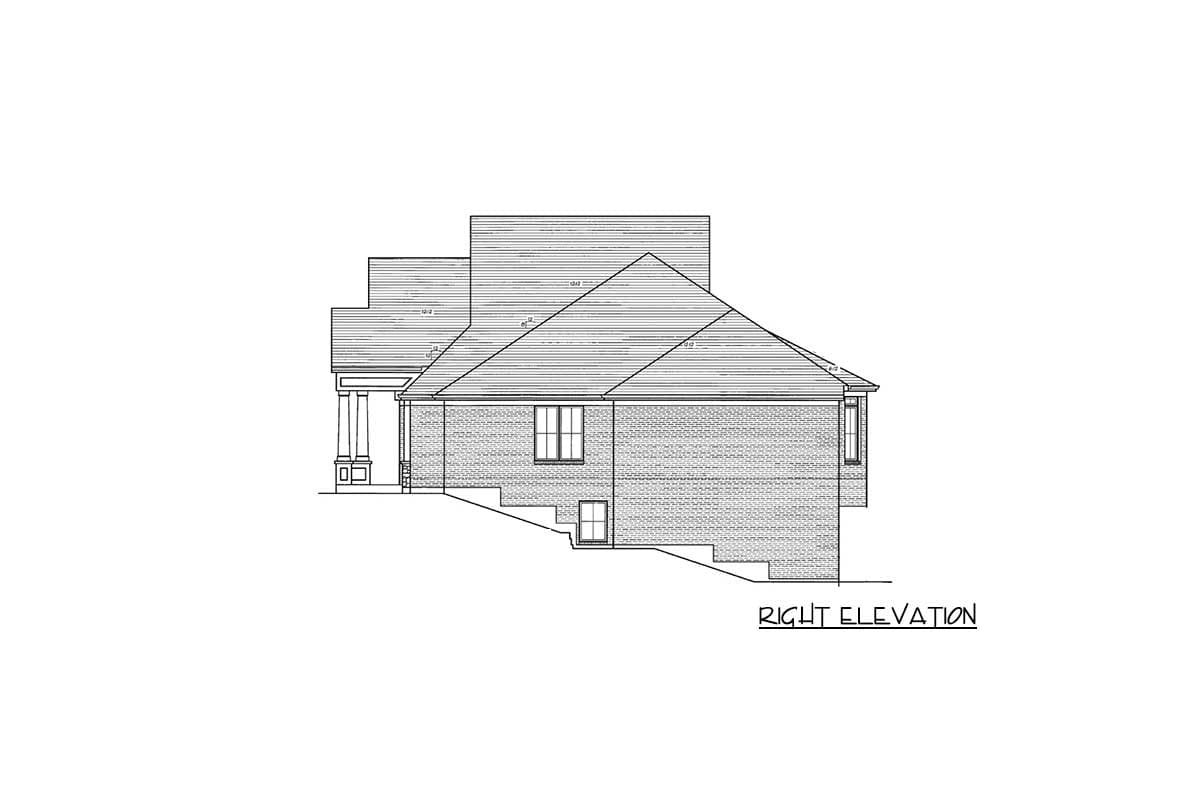 Plan 39073ST: One-Story House Plan with Complimentary Lower Level for Expansion - Image #15 - Traditional