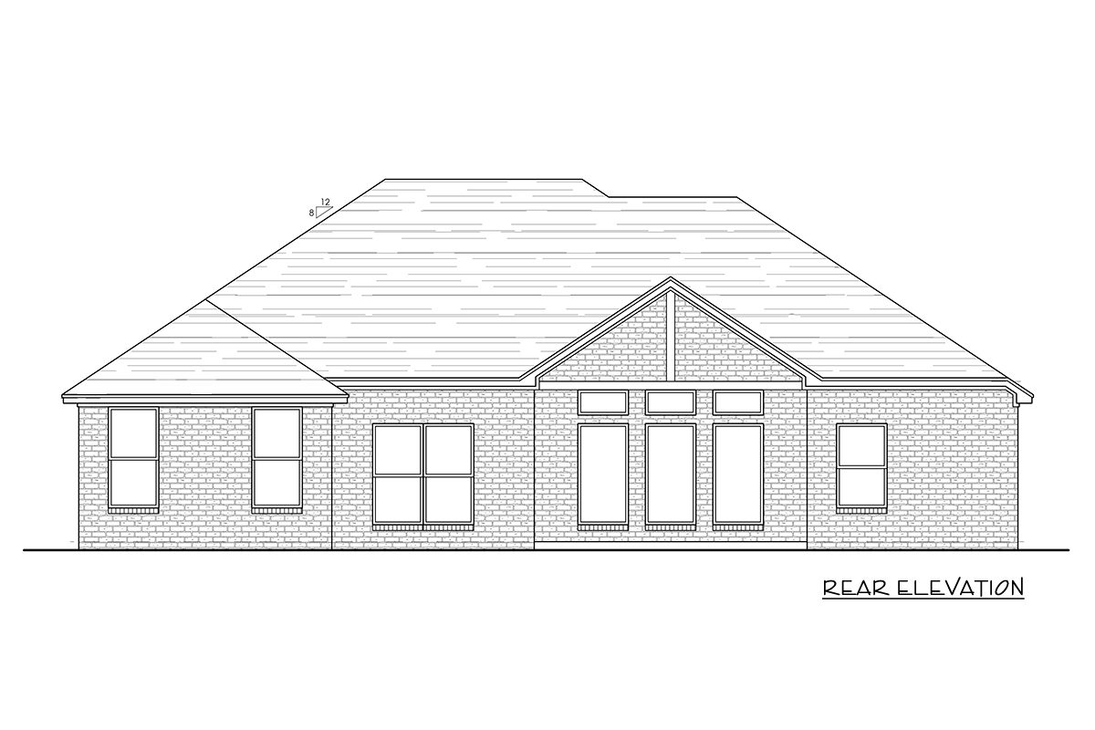 Plan 880015HLN: European Ranch House Plan with 3 Bedrooms and 1,847 Square Feet - Image #4 - European, New American, Ranch, Southern, Traditional