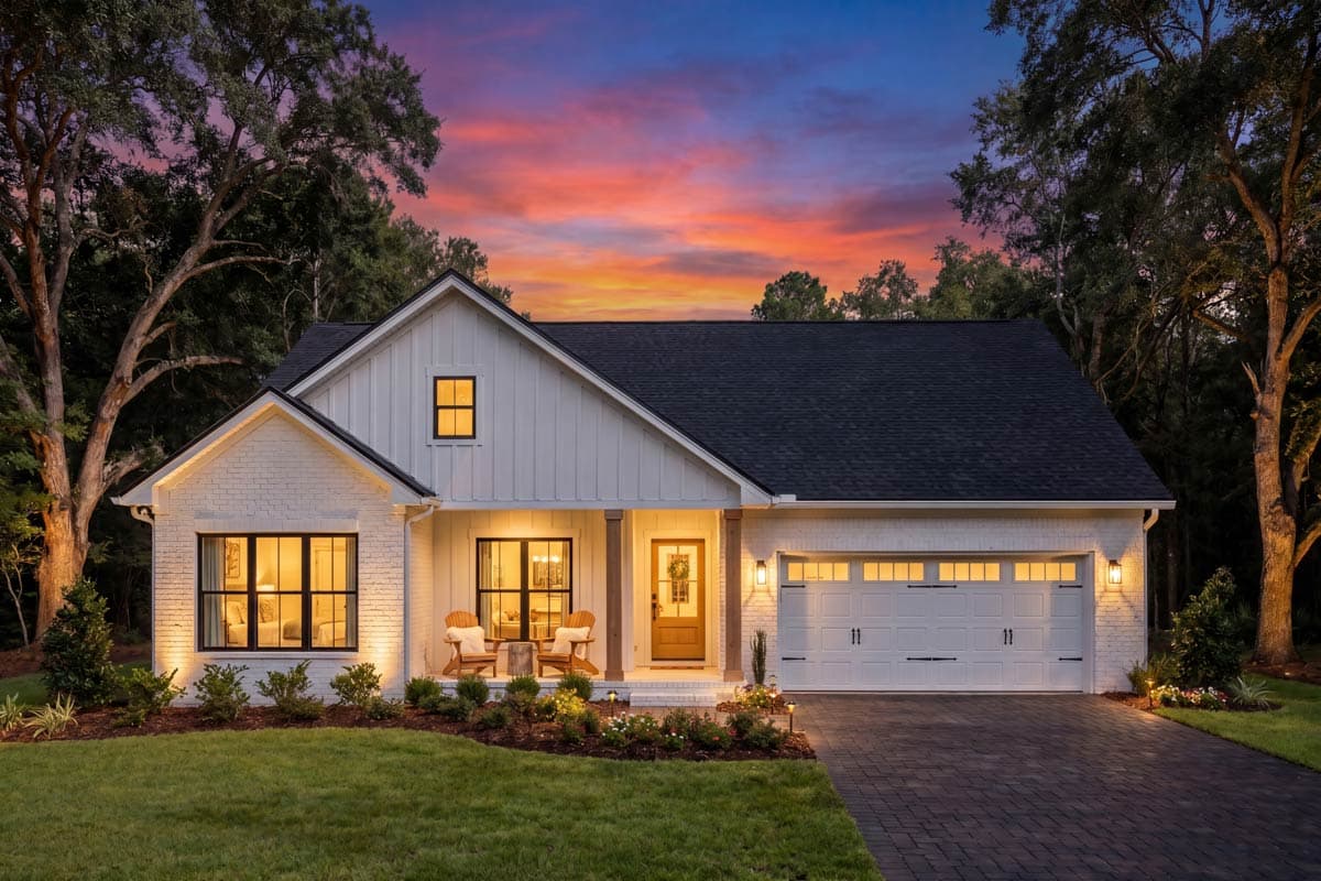Plan 52050HZ: Modern Farmhouse Plan with 3-Beds and 2-Baths - Image #2 - Country, Modern Farmhouse, New American, Ranch, Southern, Traditional